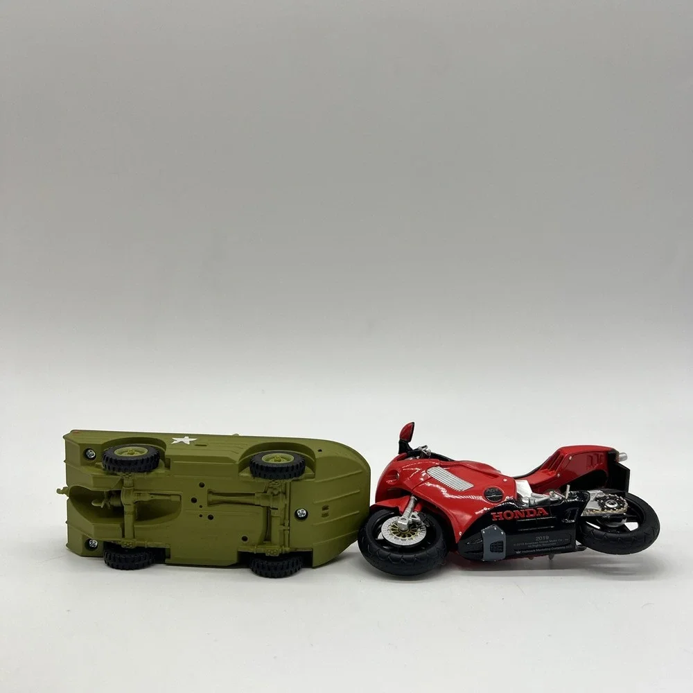 Hallmark Amphibian Truck Military Boat & Honda NR750 Motorcycle Diecast Lot Of 2